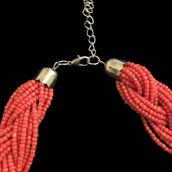 Vintage Braided Beaded Necklace - Picture 4 of 7